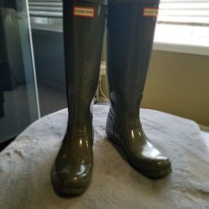 Tall adjustable rain boots - Gloss Green